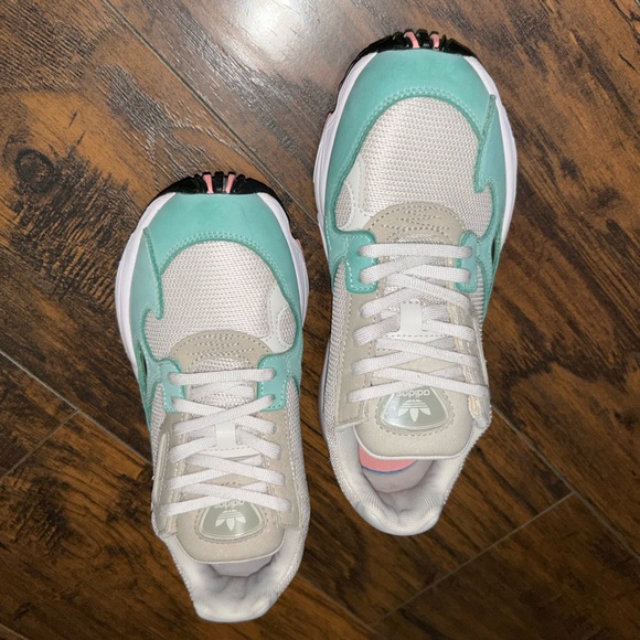 Adidas Falcon Mint and White Sneakers - Picture 3 of 13
